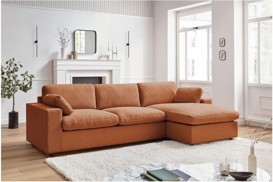 Narancssárga sarokkanapé Belair – Bobochic Paris