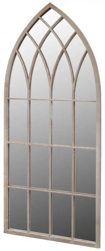 Gótikus íves kerti tükör kültéri|beltéri használatra 50x115cm