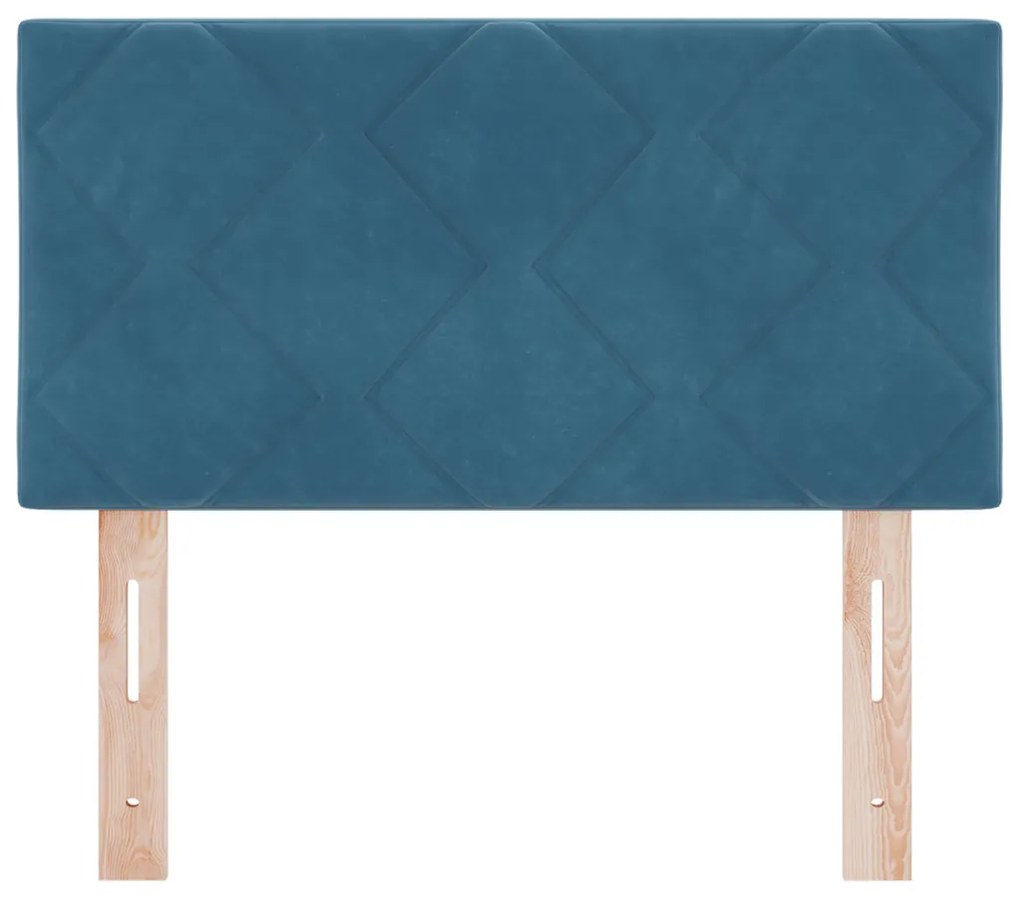 LED Fejvég Gyémánt Blokkok Dizájn Sötétkék 80 cm Velvet
