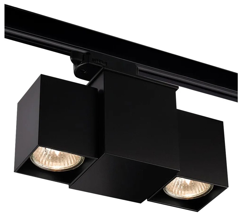 Shilo 6631 - Spotlámpa sínrendszerhez BIZEN 2xGU10/15W/230V fekete