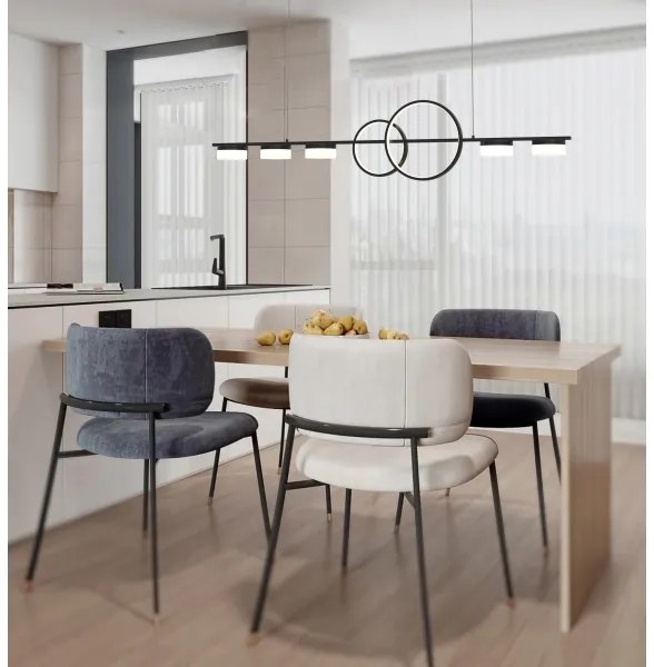 Wofi 7030-702 - LED Dimmelhető csillár zsinóron MESSINA LED/57W/230V fekete