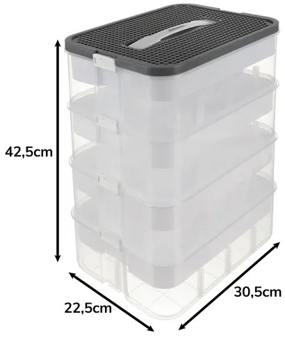 3 szintes doboz építőkockákra - játékrendszerező - Kruzzel