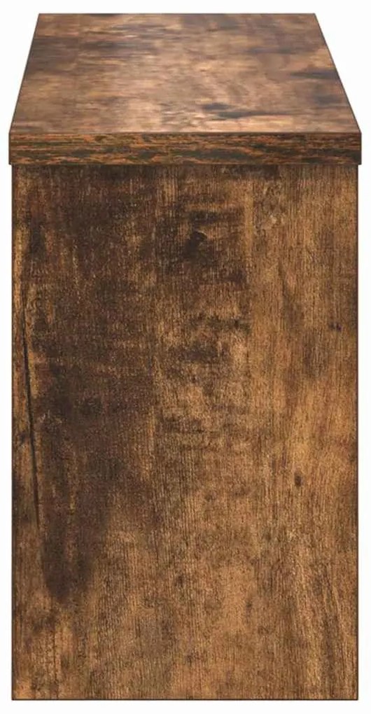 Fali Kabáthorog polcokkal Füstölt tölgy 50 x 16 x 26 cm Faanyag