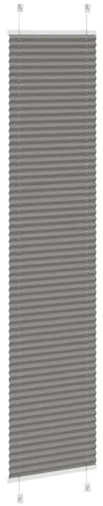 pliszírozott redőny antracit 40x200 cm szövetszélesség 39,4 cm