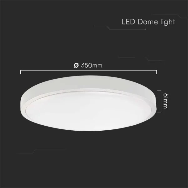 LED Fürdőszobai mennyezeti lámpa LED/36W/230V 6500K IP44 átm. 35 cm fehér