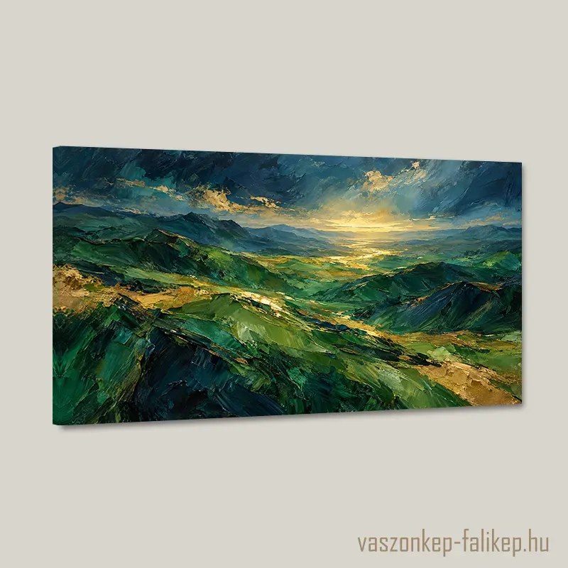 Fény a Völgyben falikép – festői mélység 40x23 cm