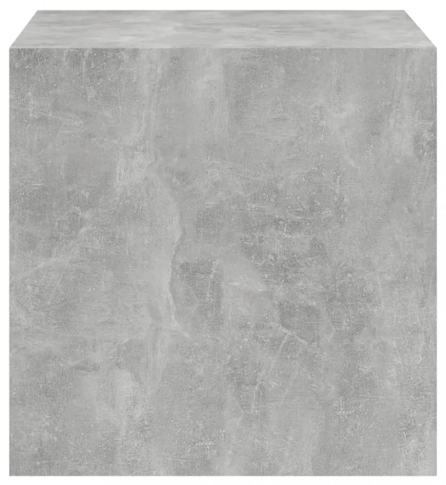 2 db betonszürke szerelt fa fali szekrény 37 x 37 x 37 cm
