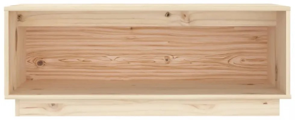 vidaXL tömör fenyőfa TV-szekrény 90x35x35 cm