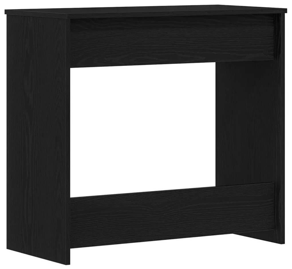 vidaXL Asztal Fekete Tölgy 80x40x75 cm Mérnöki Fa