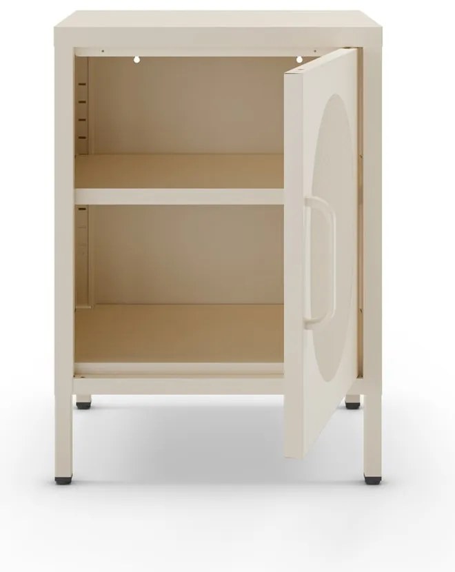 Krémszínű fém éjjeliszekrény Diora – Marckeric