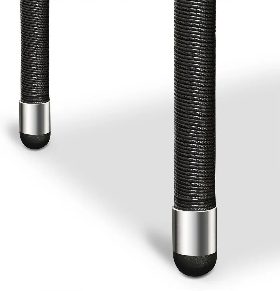 Casaria® Rattan asztalka 50x50x45 cm - fekete