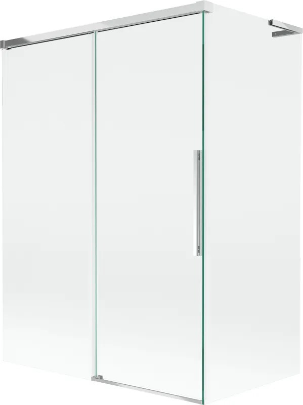 Mexen Rox L kádparaván 2 szárnyú tolóajtós 120 + 70 x 150 cm, átlátszó, króm - 8C9L-120-070-01-00