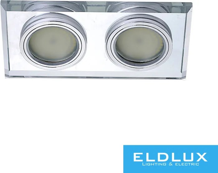ELDLUX MIRROR süllyesztett lámpatest billenthető 2×GU10 króm
