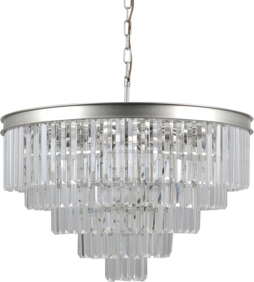 ITALUX PND-44372-11A-SLVR-BRW VERDES Kristály Függesztett Lámpa E14 IP20