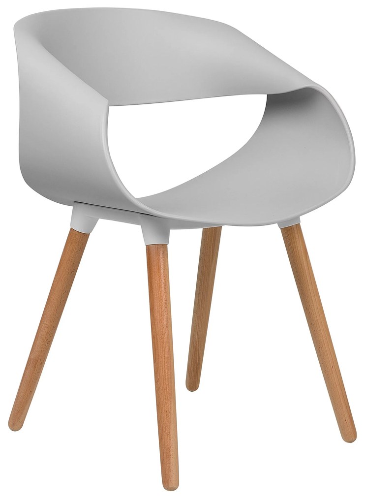 Design 2 Darabos Szürke Szék Szett CHARLOTTE Beliani