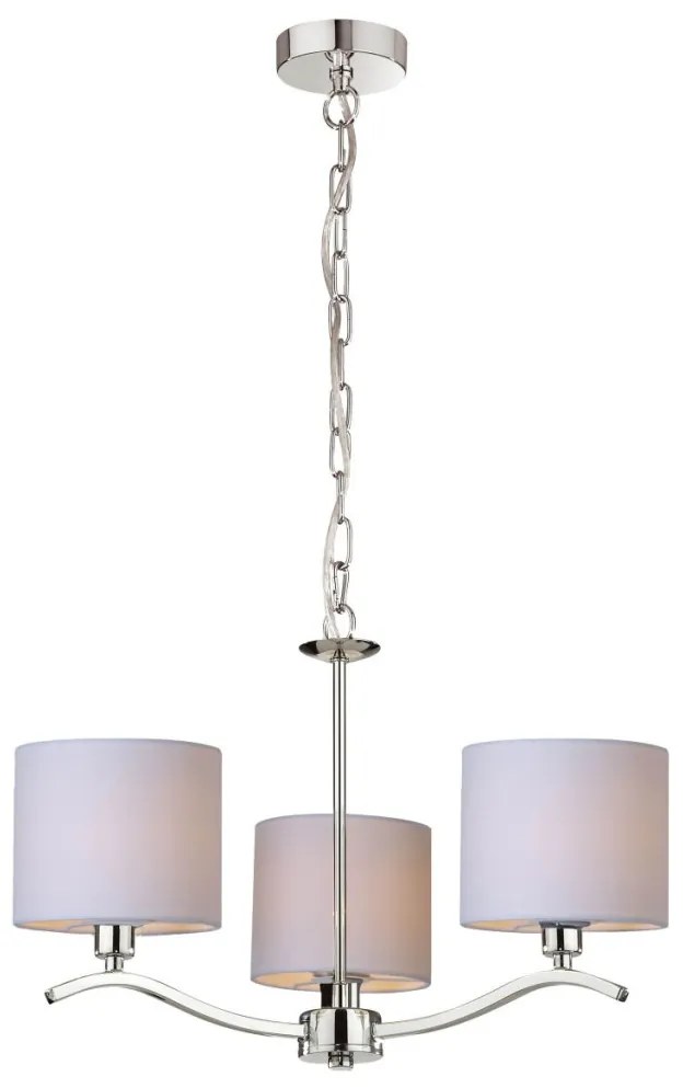 ZUMA LINE RLD94103-3 CARMEN Modern Csillár Fehér, Króm E14 IP20