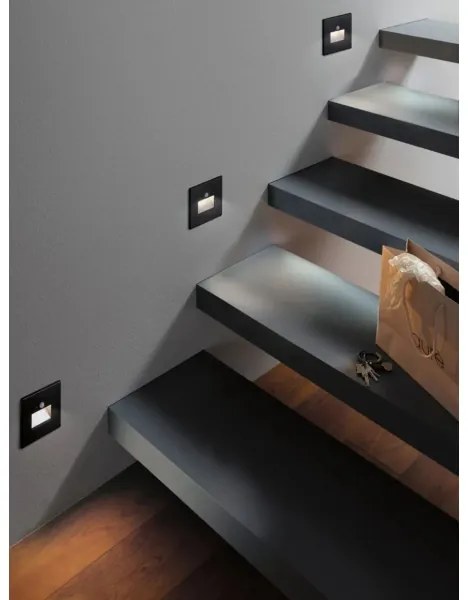 Paulmann 93135 - LED/1,2W Lépcsőmegvilágító érzékelővel EDGE 230V fekete