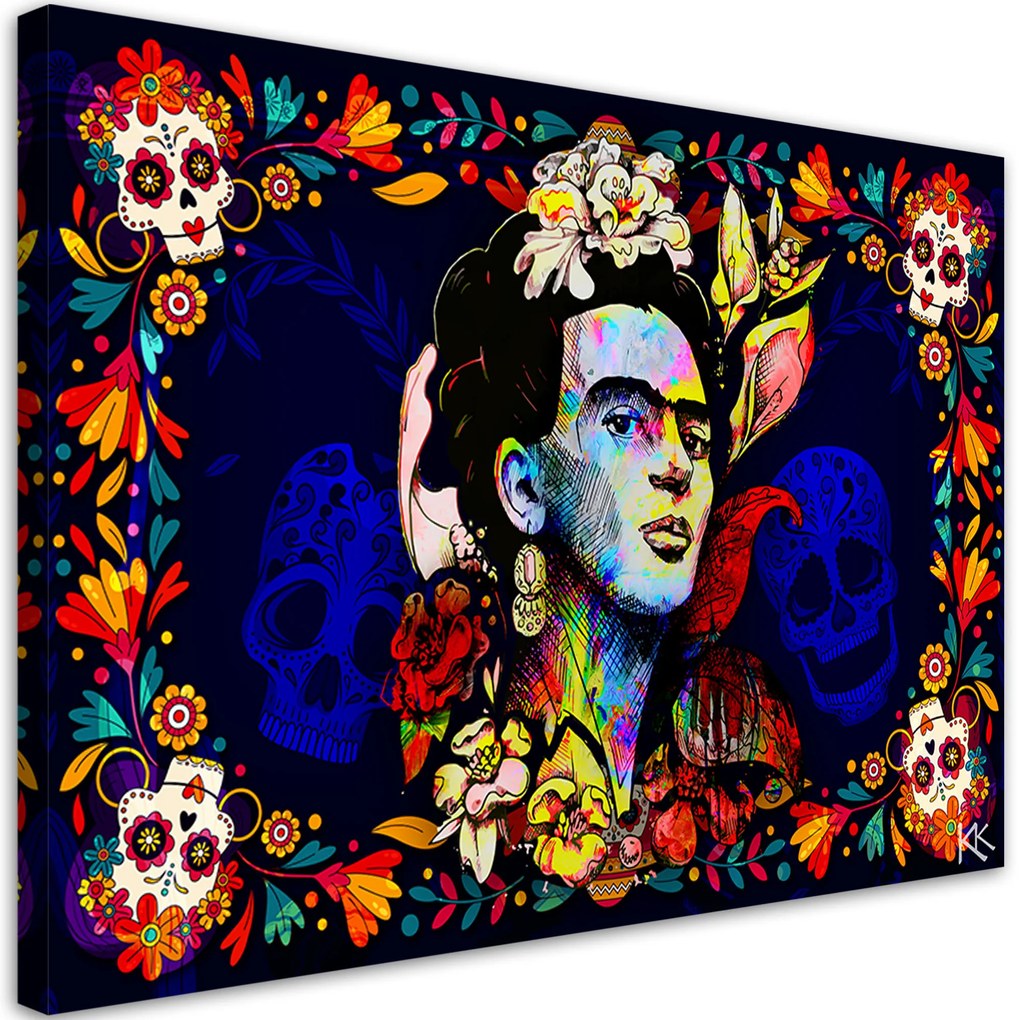 Gario Vászonkép Los Muertos Frida Kahlo Méret: 60 x 40 cm