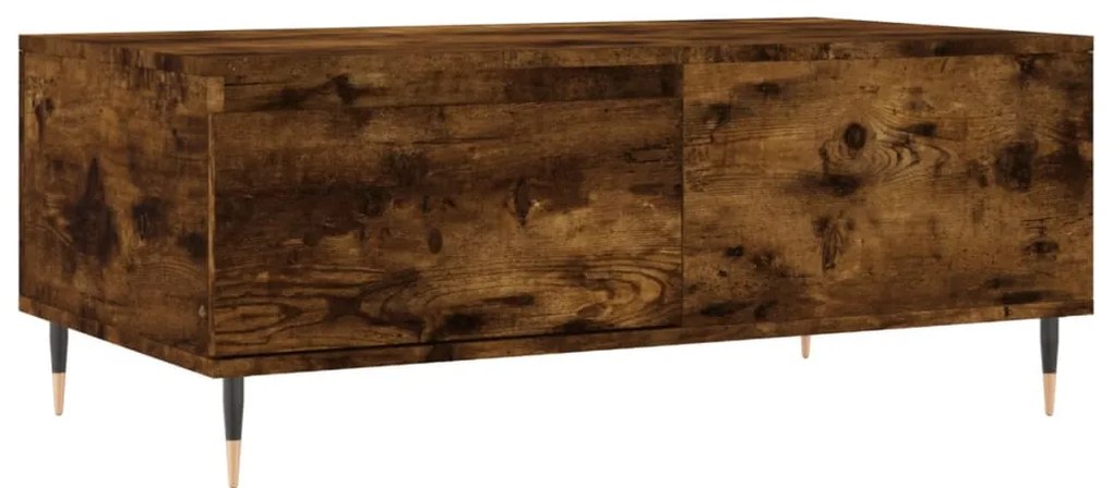 Füstös tölgy színű fatermék dohányzóasztal 90x50x36,5 cm