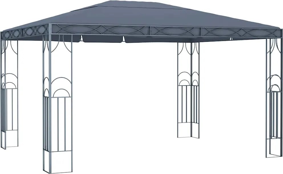 vidaXL antracitszürke pavilon 400 x 300 cm