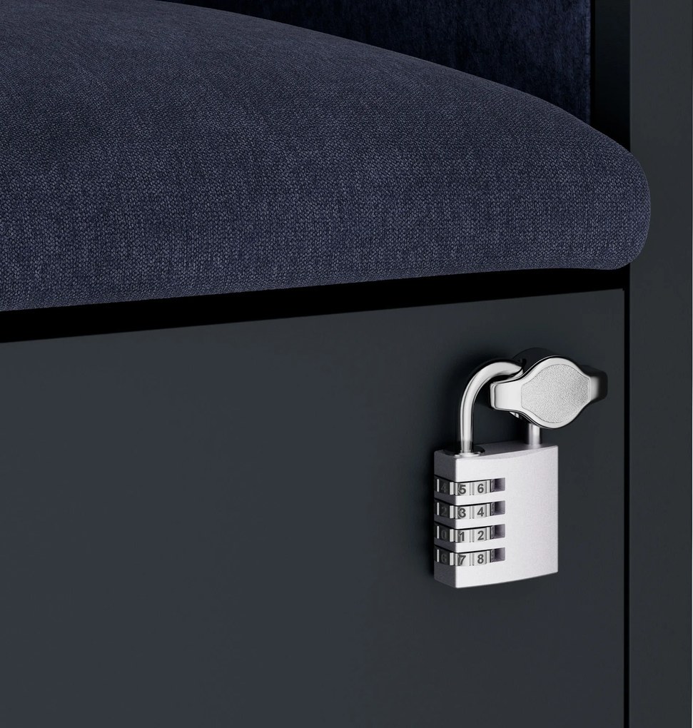 Sally 600mm korpus Antracytowy - siedzisko Granatowy