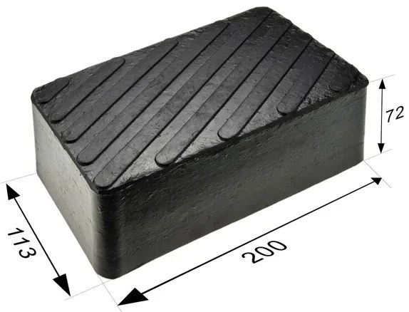 Gumi alátét emelőhöz 200x113x72mm P4
