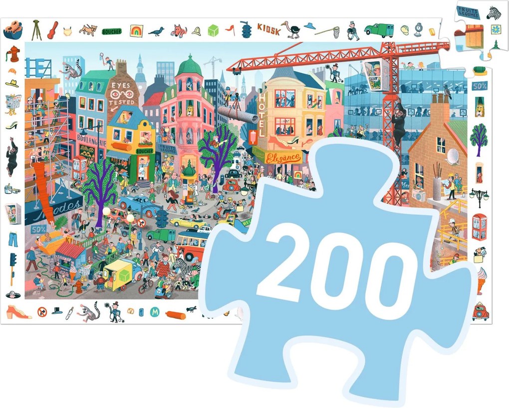 Megfigyeltető puzzle - A város, 200 db-os - The city