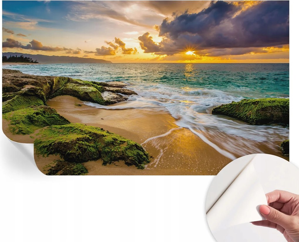 Mosható öntapadós fotótapéta étkezőbe Tengeri harmónia 416x254 cm