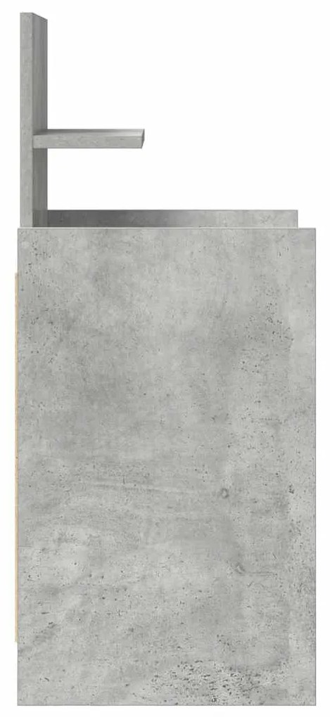 2 db betonszürke éjjeliszekrények 2 fiókkal 38x34x80 cm