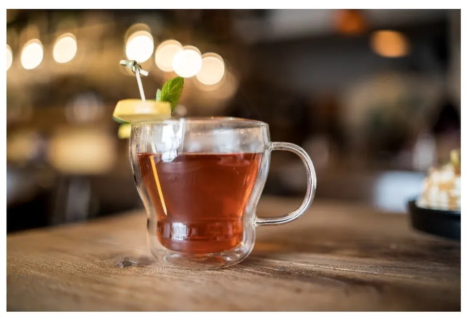 Üveg duplafalú bögre szett cappucinóhoz 2 db-os 370 ml Bolla – Vialli Design