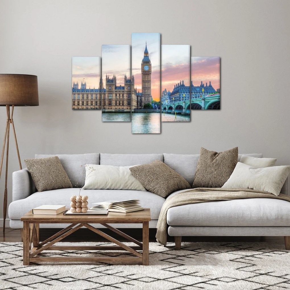 Kép - London pasztell színekben (150x105 cm)