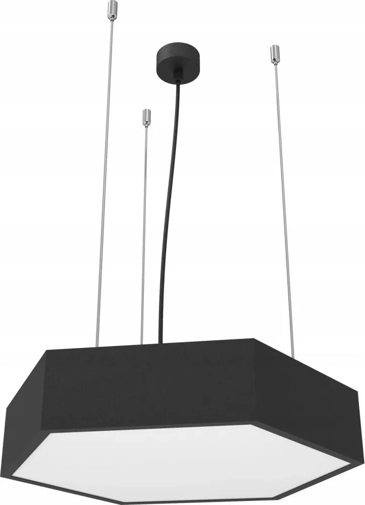 LED csillár zsinóron LED/20W/230V fekete