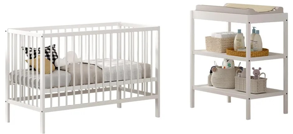 Bükkfa gyerek bútor szett 2 db-os Dino – Vipack