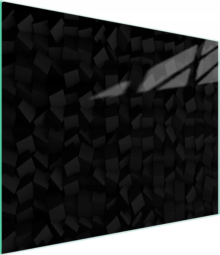 Üveg Vágódeszka 52x30 Fekete Edzett Üveg