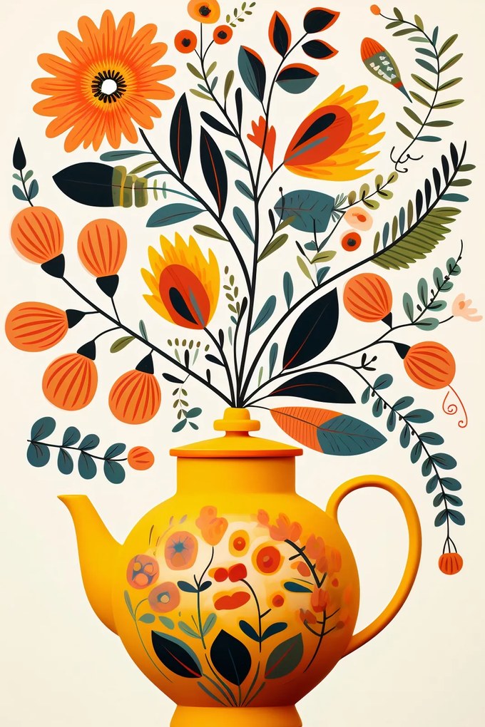 Poszter 30x45cm Buja tea