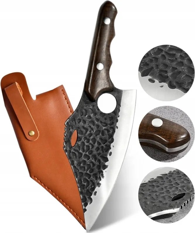 Japan Style Vadász Séf Konyhakés 28CM-ES, Ujjnyílással