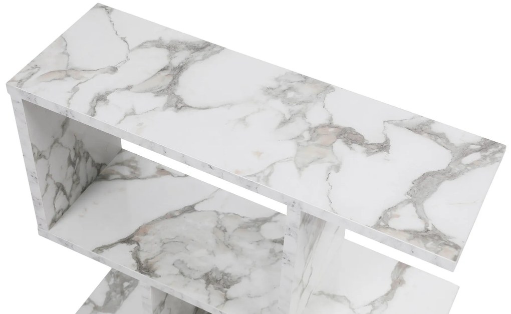 Kis asztal Life - Fehér, Marble