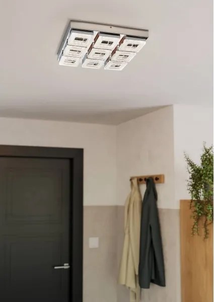 Eglo 95658 - Kristály mennyezeti lámpa FRADELO 9xLED/4W/230V