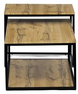 Dohányzóasztal 100 × 50 × 35 cm MDF vadtölgy CT-X7123 OAK
