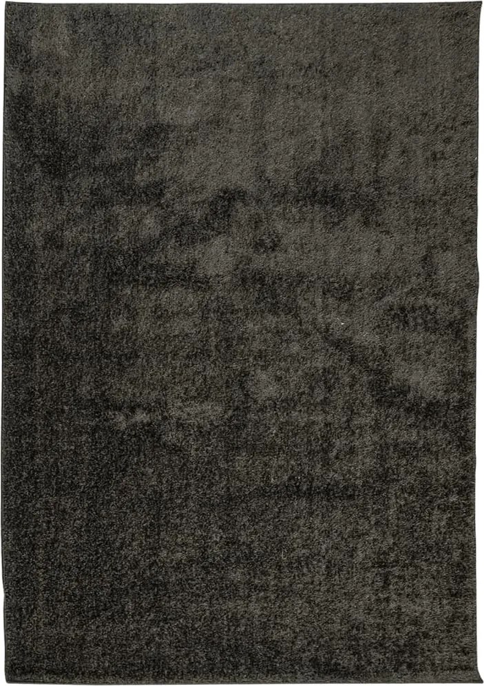 vidaXL ISTAN antracitszürke hosszú szálú fényes szőnyeg 120 x 170 cm