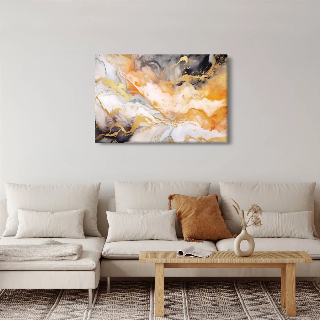 Kép - Márványozott háttér (90x60 cm)