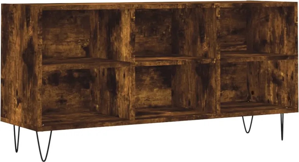 vidaXL füstös tölgy színű szerelt fa TV-szekrény 103,5x30x50 cm