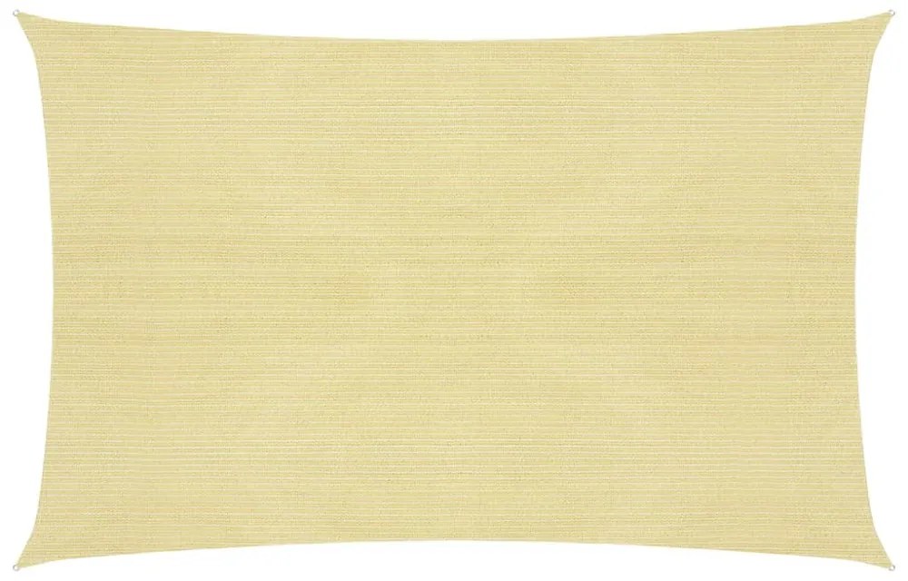 vidaXL bézs HDPE napvitorla 160 g/m² 2,5 x 3,5 m