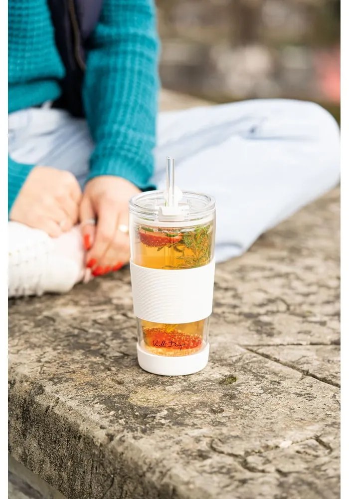 Fehér termobögre 600 ml Fuori – Vialli Design