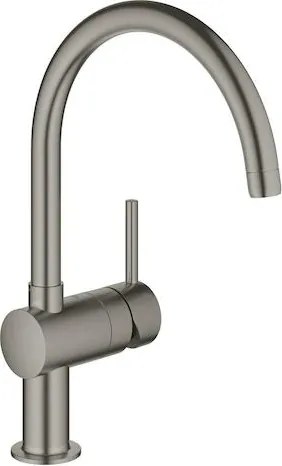 Grohe Minta mosogató csaptelep forgó karral csiszolt hard graphite 32917al0 G32917AL0