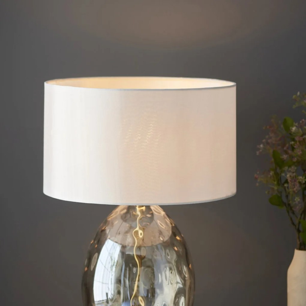 Endon glamour modern asztali lámpa elin dimple fehér sárgaréz pezsgő end101150