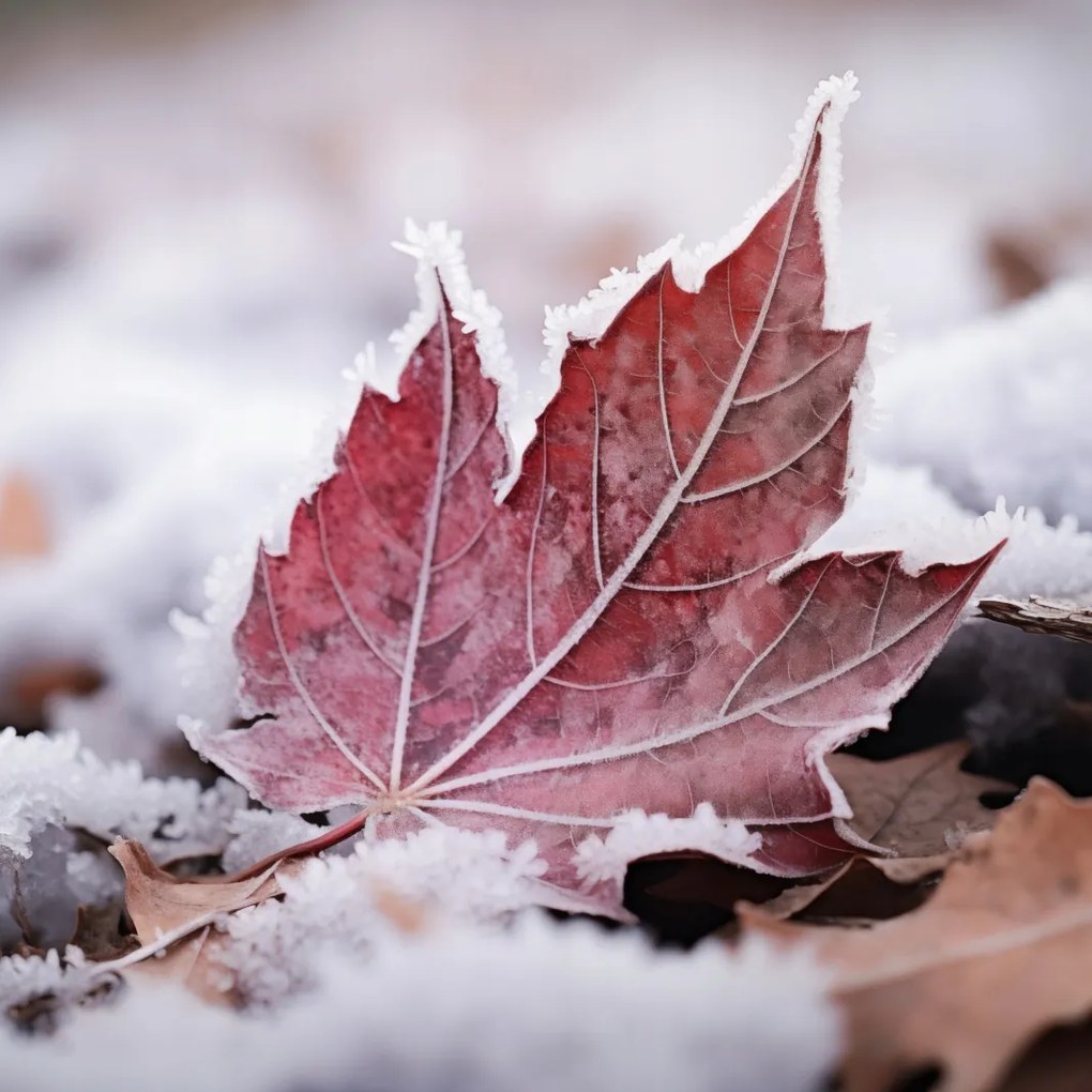 Poszter 20x20cm Levél az ősz végén