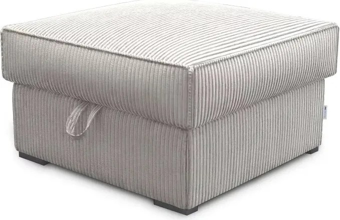 Taburet SMART COSARO XL tárolóval 71x71 cm, világos bézs