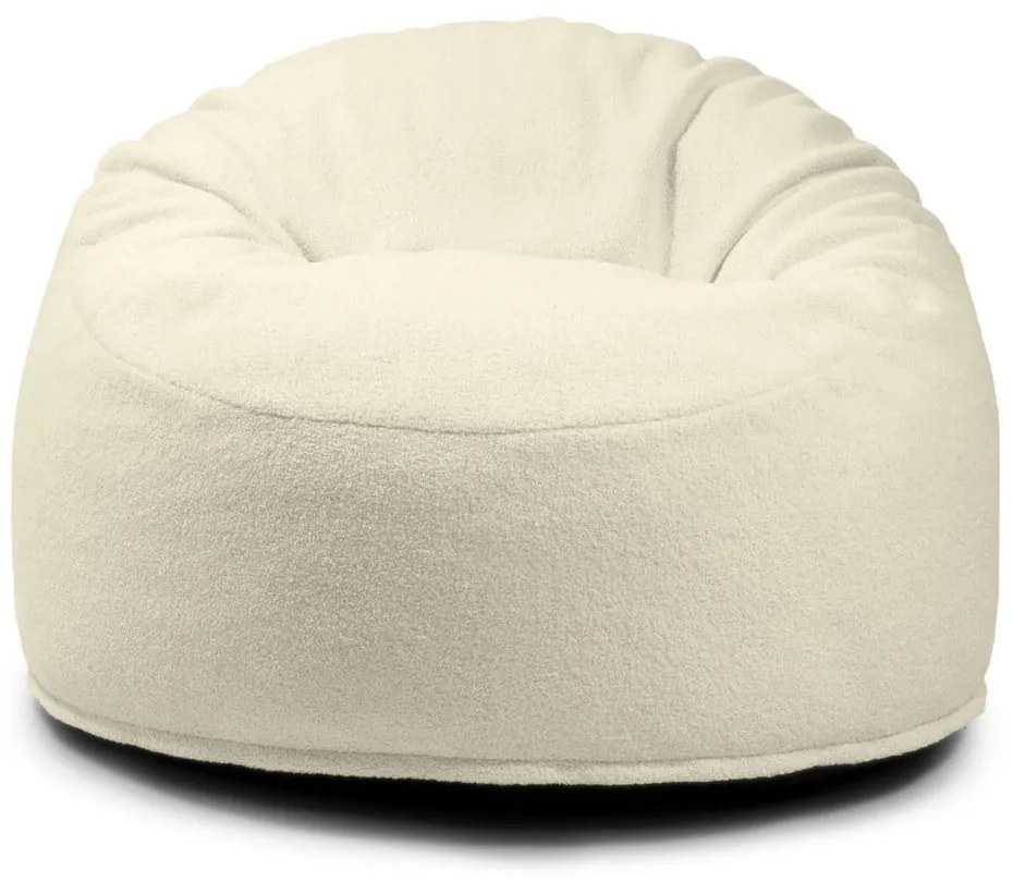 Krémszínű buklé gyerek babzsákfotel Om 85 – SLOWDOWN