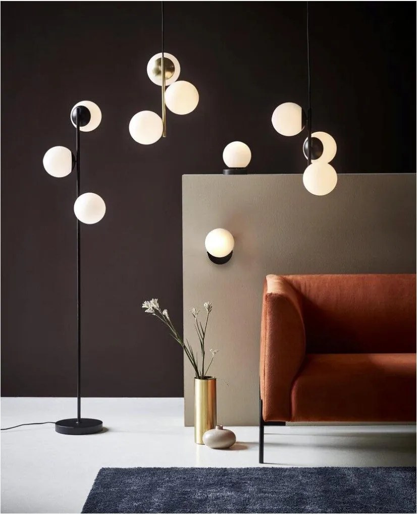 NORDLUX 48603003 LILLY Többágú Függesztett Lámpa Fehér, Fekete E14 IP20